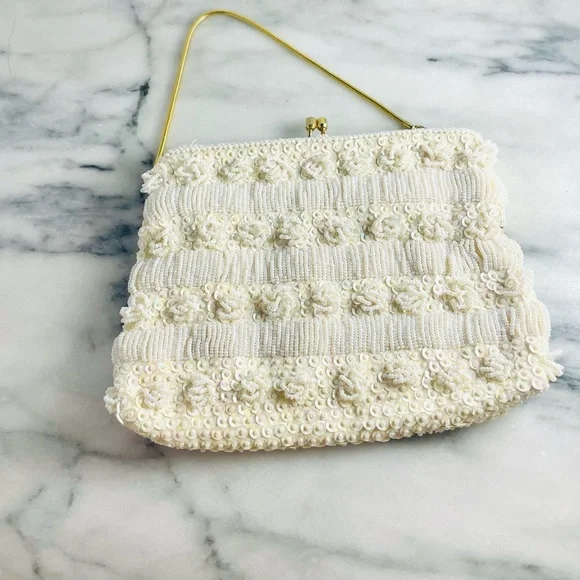 Vintage Hand Beaded Bag - Picture 2 of 5